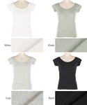 tシャツトップスカットソーカットソーバレエネック半袖半袖ストレッチ無地カジュアルgcメール便可24SSコカ