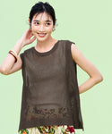 [Mesh] Oversized Tank Top