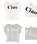 roll up logo t-shirt