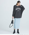 dolman long sleeve logo t-shirt