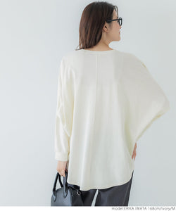 dolman long sleeve logo t-shirt