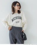 dolman long sleeve logo t-shirt