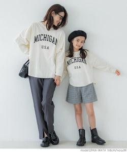 dolman long sleeve logo t-shirt