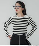 [Markdown]  long sleeve round hem top