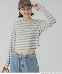 [Markdown]  long sleeve round hem top