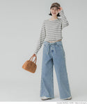 [Markdown]  long sleeve round hem top