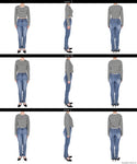 [Markdown]  long sleeve round hem top