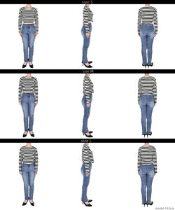 [Markdown]  long sleeve round hem top