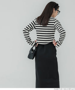 [Markdown]  long sleeve round hem top