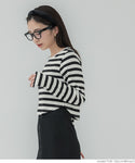 [Markdown]  long sleeve round hem top