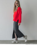 [Sale] Zip Up Knit Skirt