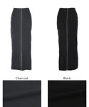 [Sale] Zip Up Knit Skirt