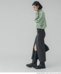 [Sale] Zip Up Knit Skirt