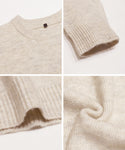 Men's Mohair Crew Neck Relaxed Knit Top