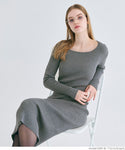 Pakaian midi ribbed