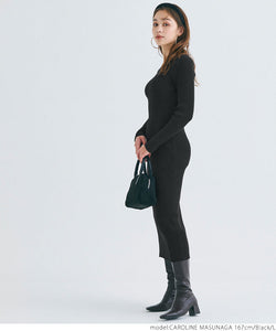 Pakaian midi ribbed