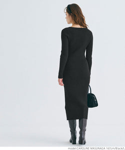 Pakaian midi ribbed