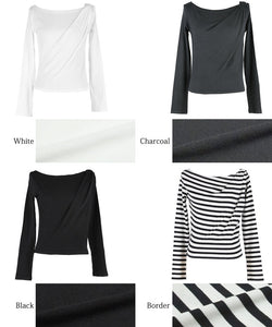 [Sale] Gathered One Shoulder Top