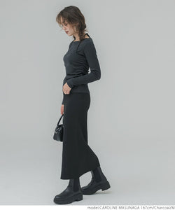[Sale] Halter Neck Faux Two Piece Top