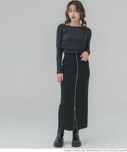 [Sale] Halter Neck Faux Two Piece Top