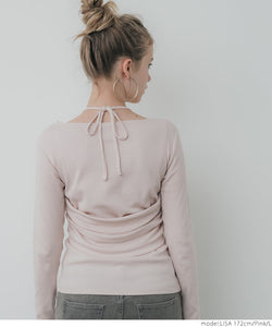 [Sale] Halter Neck Faux Two Piece Top