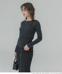 [Sale] Halter Neck Faux Two Piece Top