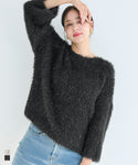 Fluffy Glitter Shaggy Knit