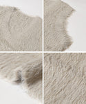 Fluffy Glitter Shaggy V-Neck Knit Vest