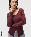 Front Slit Knit