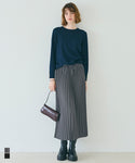 Pleated Flared Skirt