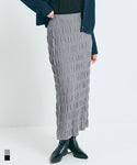 Shirred Detail Knit Skirt