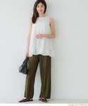 [Self-Cut] Slim Pleated Pants with Pockets