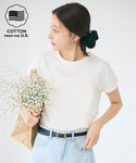 [COTTON from the U.S.] French Sleeve T-Shirt