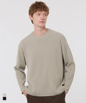 Men's Rib Knit Crew Neck Knit Top