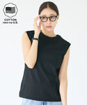 [COTTON from the U.S.] Sleeveless T-Shirt