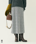 ジャガードIラインニットスカート