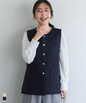 Gold Button Knit Vest