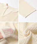 [Mesh] Knit Polo Shirt