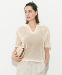 [Mesh] Knit Polo Shirt
