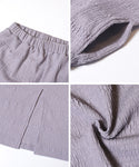 Shibori Shirring I-Line Skirt