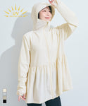 [UV Protective] Gathered Hoodie