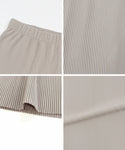 Stretch Pleated I-Line Skirt