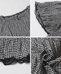 Shirred Short-Sleeved Top