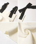 Ribbon-Strap Peplum Knit Camisole