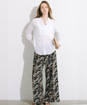 Marble Print Pleated Easy Pants