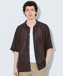 [Mesh] Men's Openwork Short-Sleeved Shirt