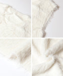 V-Neck Shaggy Knit Vest