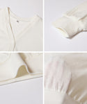 [SHEER GEORGETTE] V-Neck Cardigan