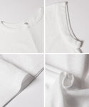 [Sheer Georgette] French Sleeve Cropped T-Shirt