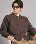 Men's Knit Cardigan Shirt Collar-Button